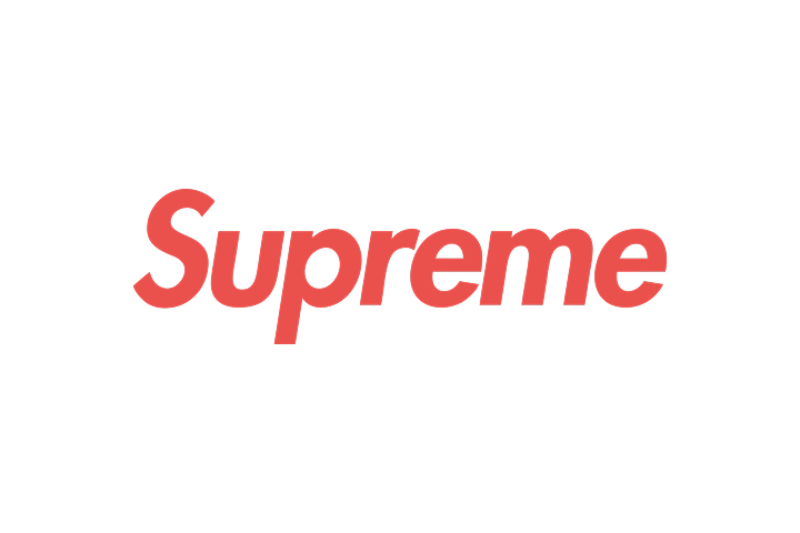 형용사형 브랜드 네이밍 로고 예시 Supreme